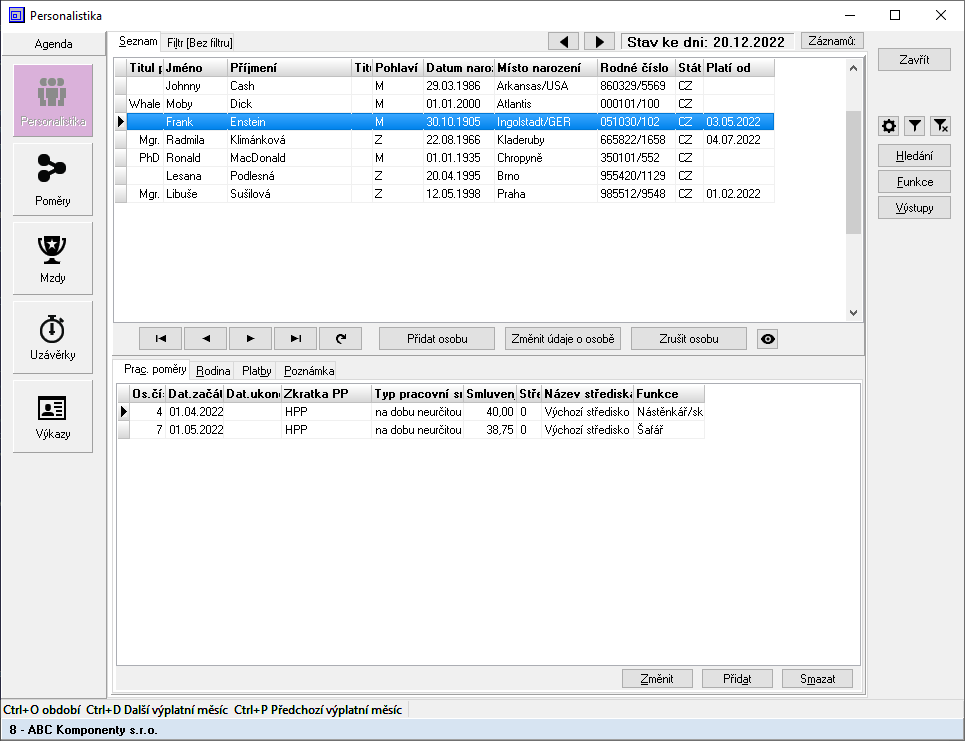 Mzdy a personalistika - Personalistika Mzdy a personalistika - Personalistika
